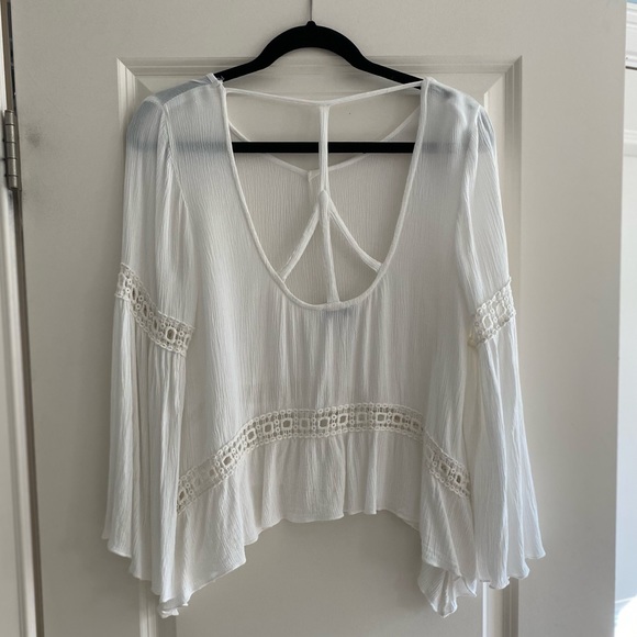 Patrons of Peace Tops - Patrons of Peace White Long Sleeve Top